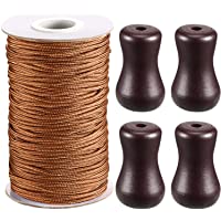 Rollo de cordón trenzado para tiradores de persianas venecianas de aluminio- jardinería o manualidades- de 1-8 mm y 50 m…